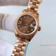 Rolex Datejust Ladies 26mm Copy Watch 18K Rose Gold Brown Dial New Upgraded (3)_th.jpg